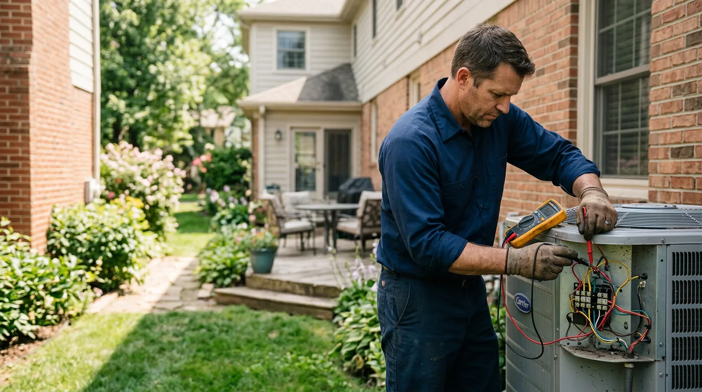 HVAC technician working near North Wilkesboro, NC
